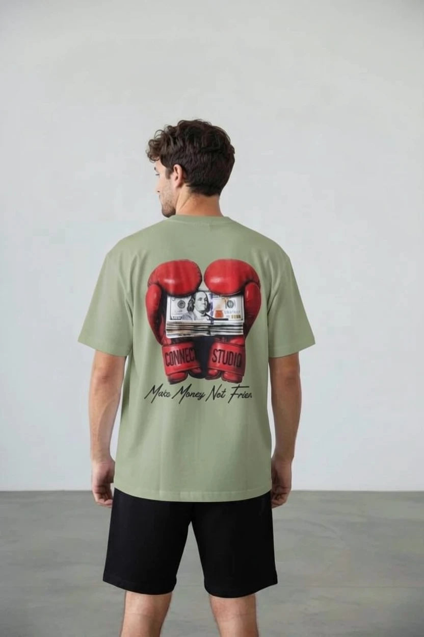 T-Shirt Graphique "Make Money Not Friends"