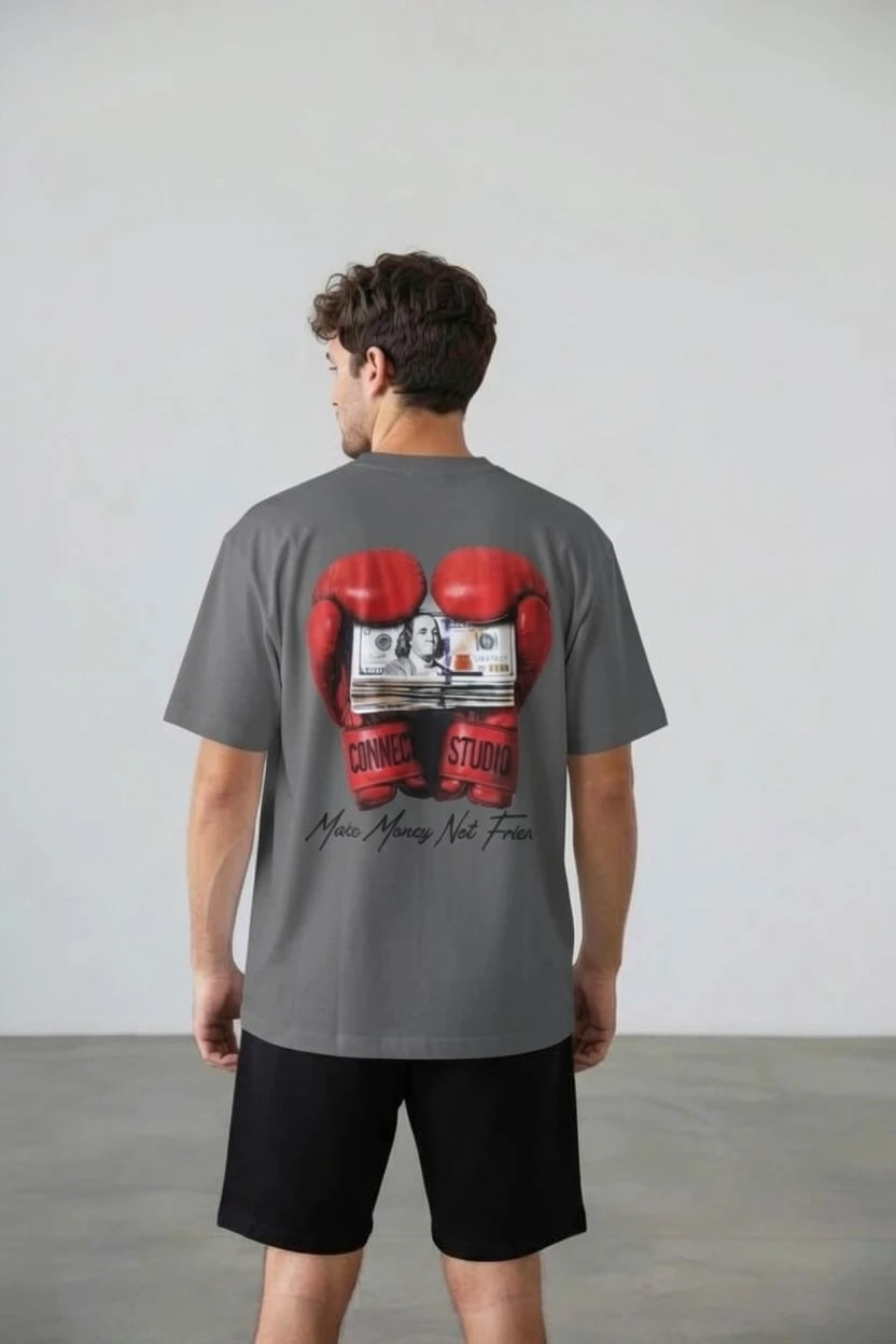 T-Shirt Graphique "Make Money Not Friends"