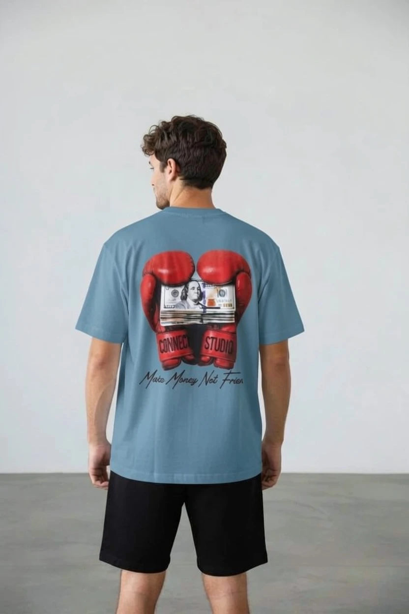 T-Shirt Graphique "Make Money Not Friends"
