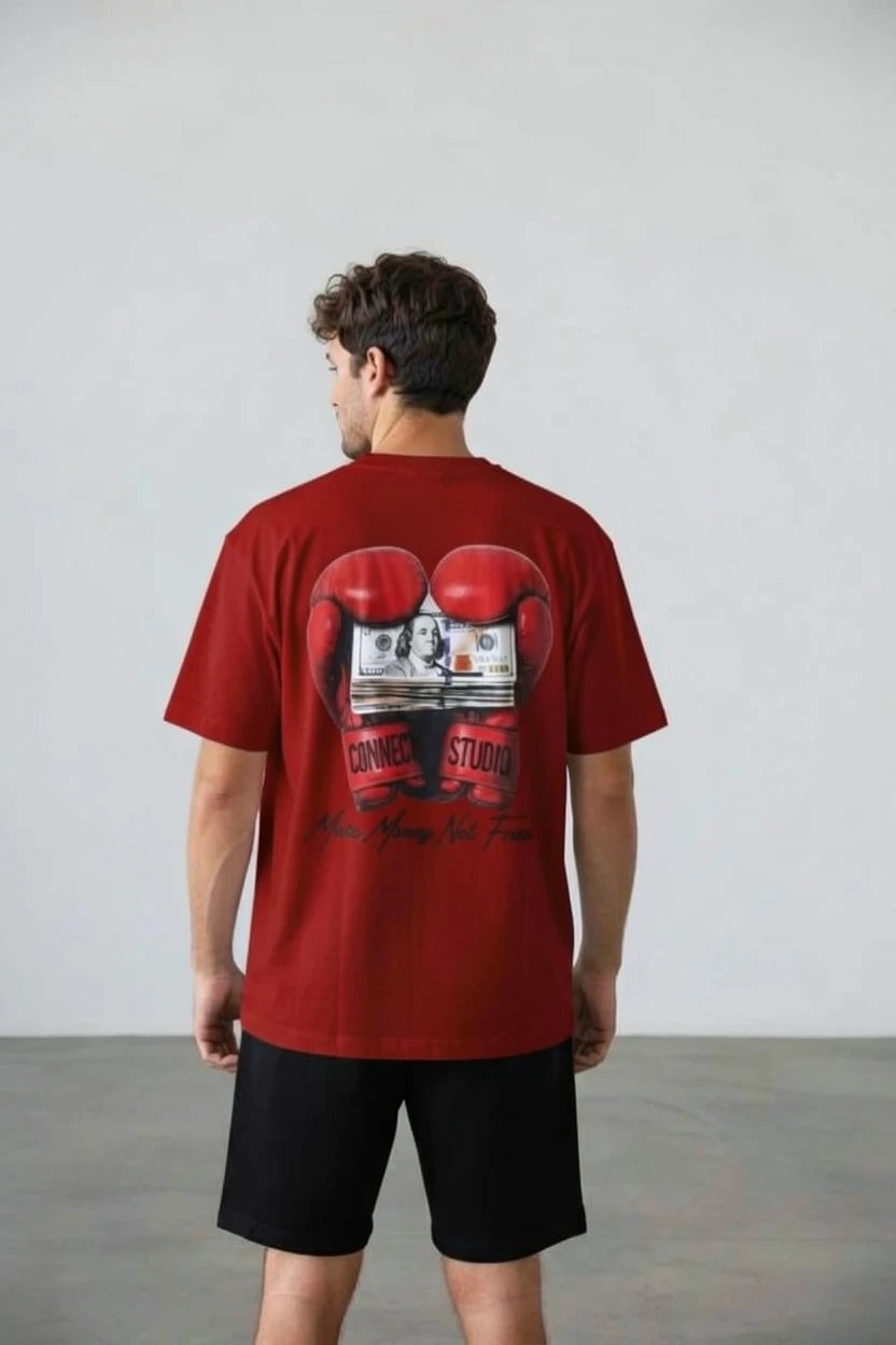 T-Shirt Graphique "Make Money Not Friends"