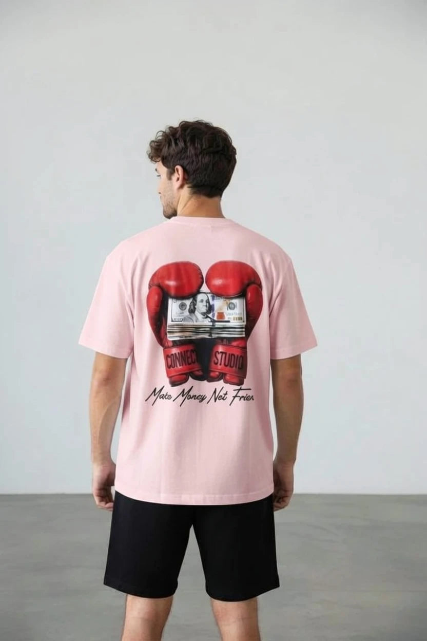 T-Shirt Graphique "Make Money Not Friends"