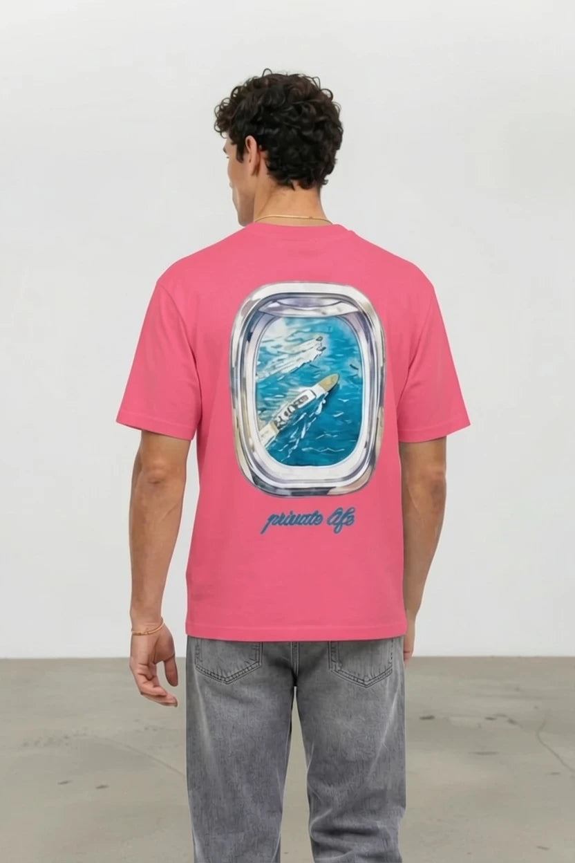 T-Shirt Graphique "Private Life" – Édition Porthole Yacht