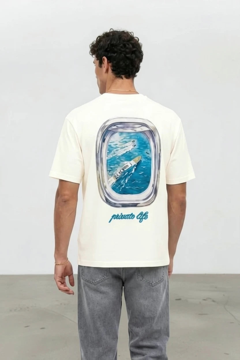 T-Shirt Graphique "Private Life" – Édition Porthole Yacht