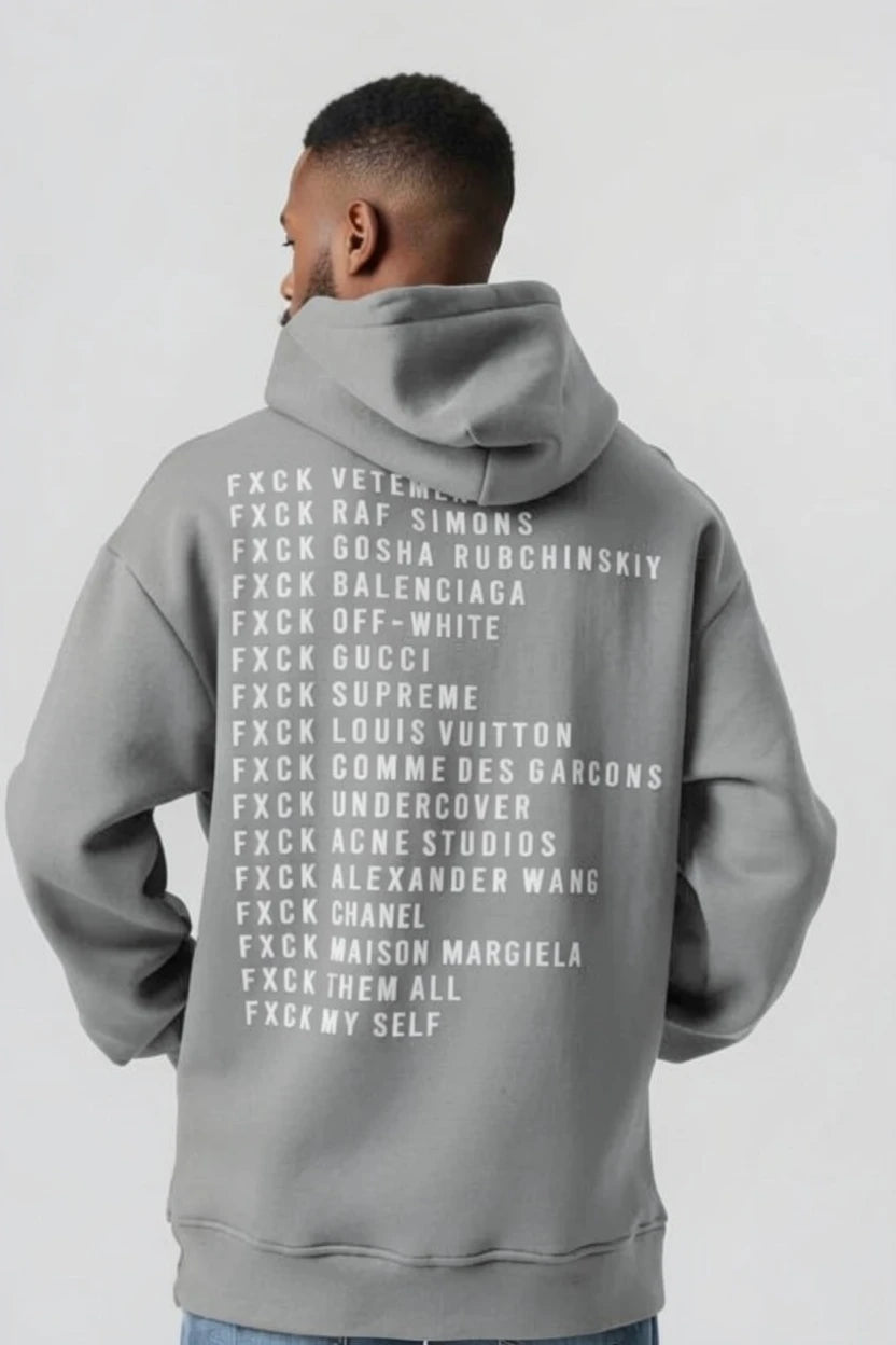 Hoodie Graphique "Fxck" – Édition Anti-Fashion
