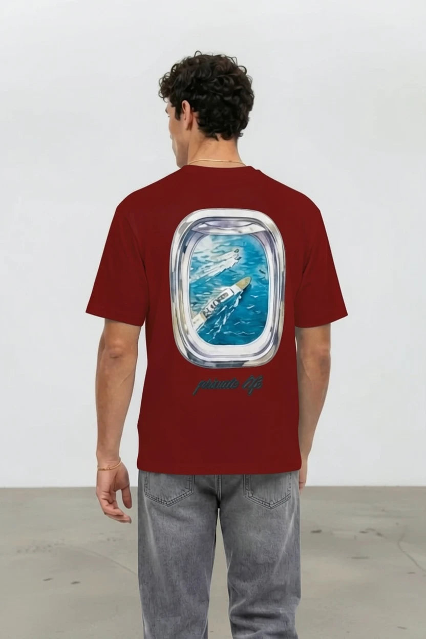T-Shirt Graphique "Private Life" – Édition Porthole Yacht