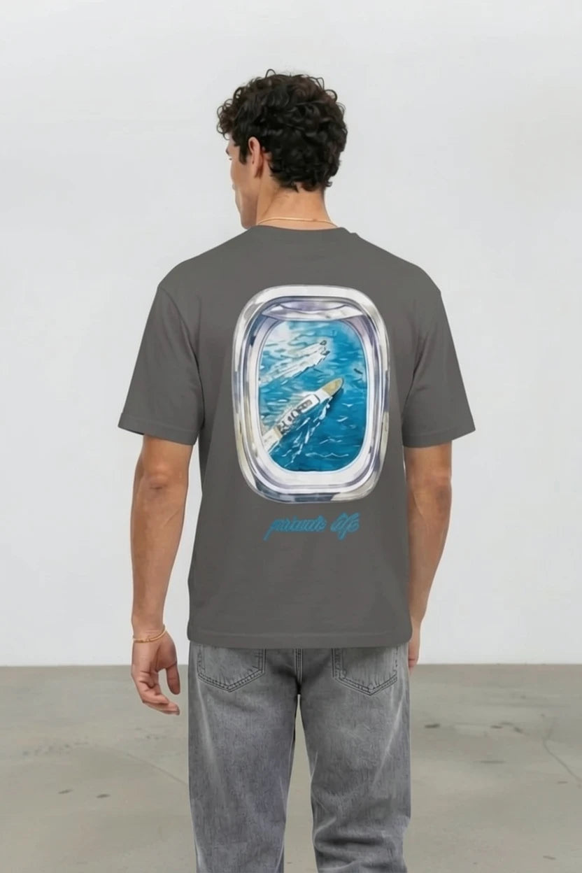 T-Shirt Graphique "Private Life" – Édition Porthole Yacht