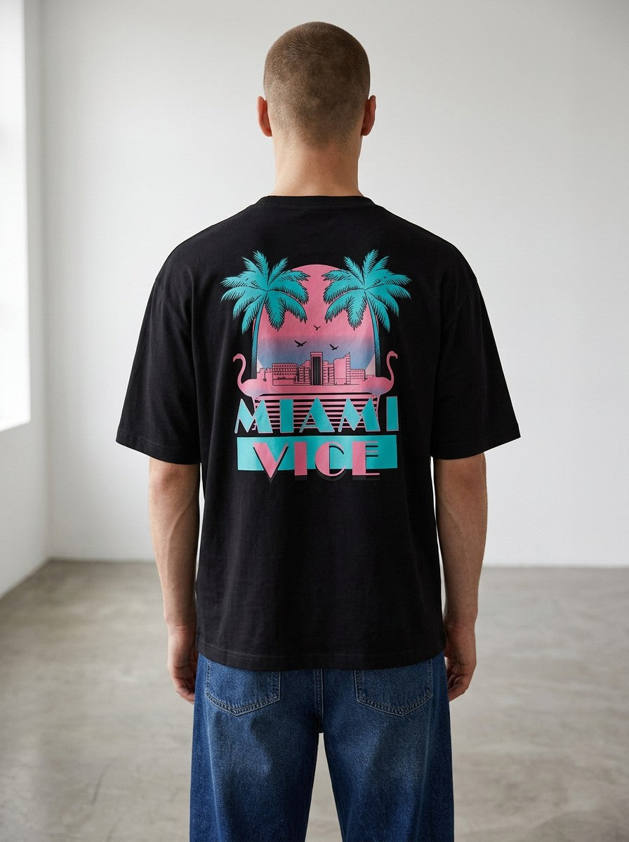 T-shirt Coupe semi Oversize - miami vice