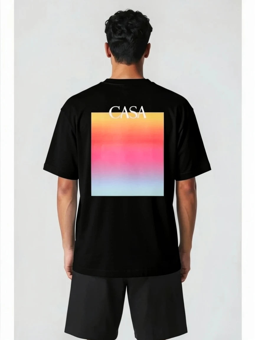 T-shirt Casa homme – Graphique Carré Aurore