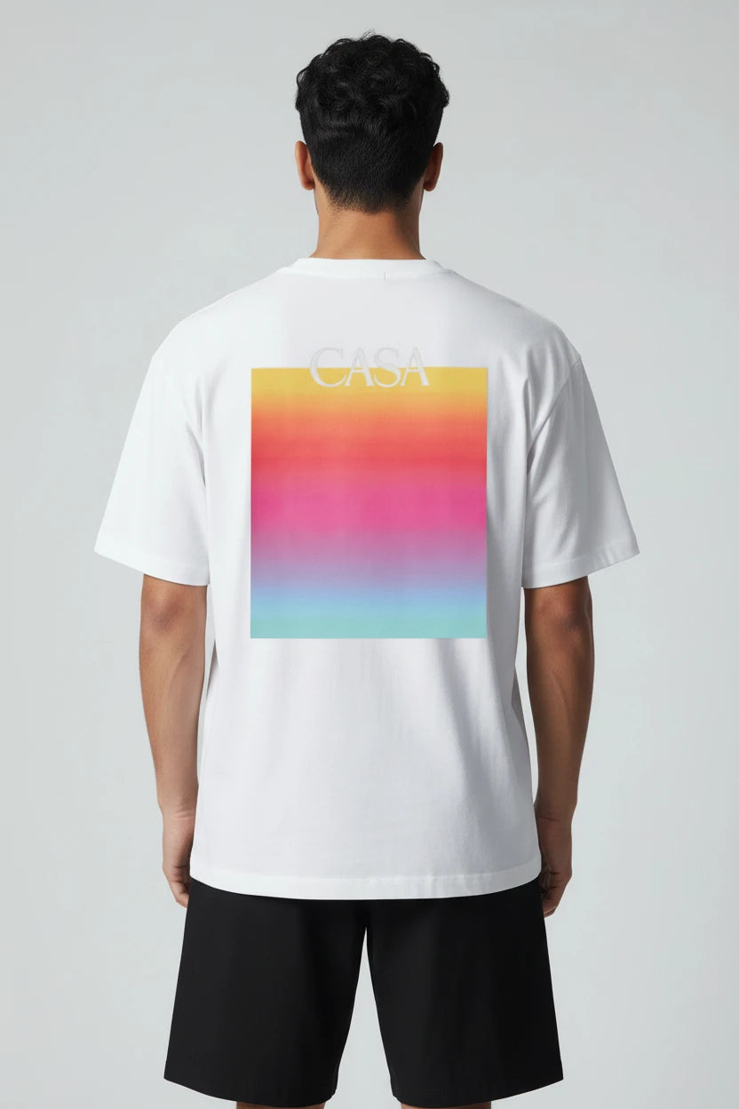 T-shirt Casa homme – Graphique Carré Aurore