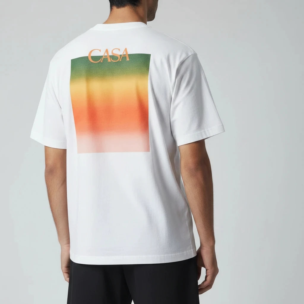 T-shirt casa – Graphique Carré Horizon