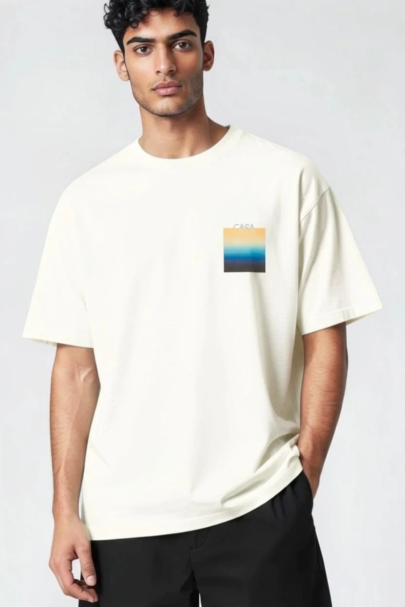 T-Shirt Graphique Casa – Édition Horizon Nocturne