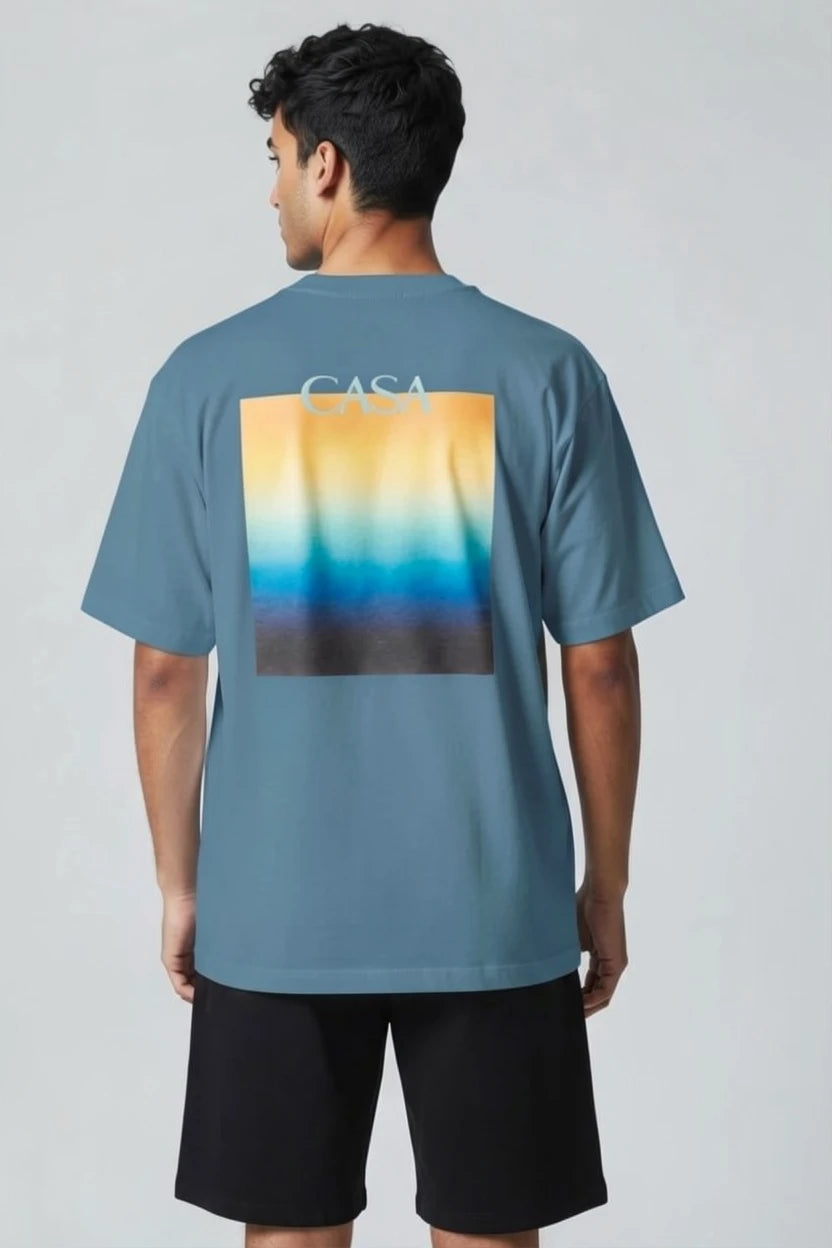 T-Shirt Graphique Casa – Édition Horizon Nocturne