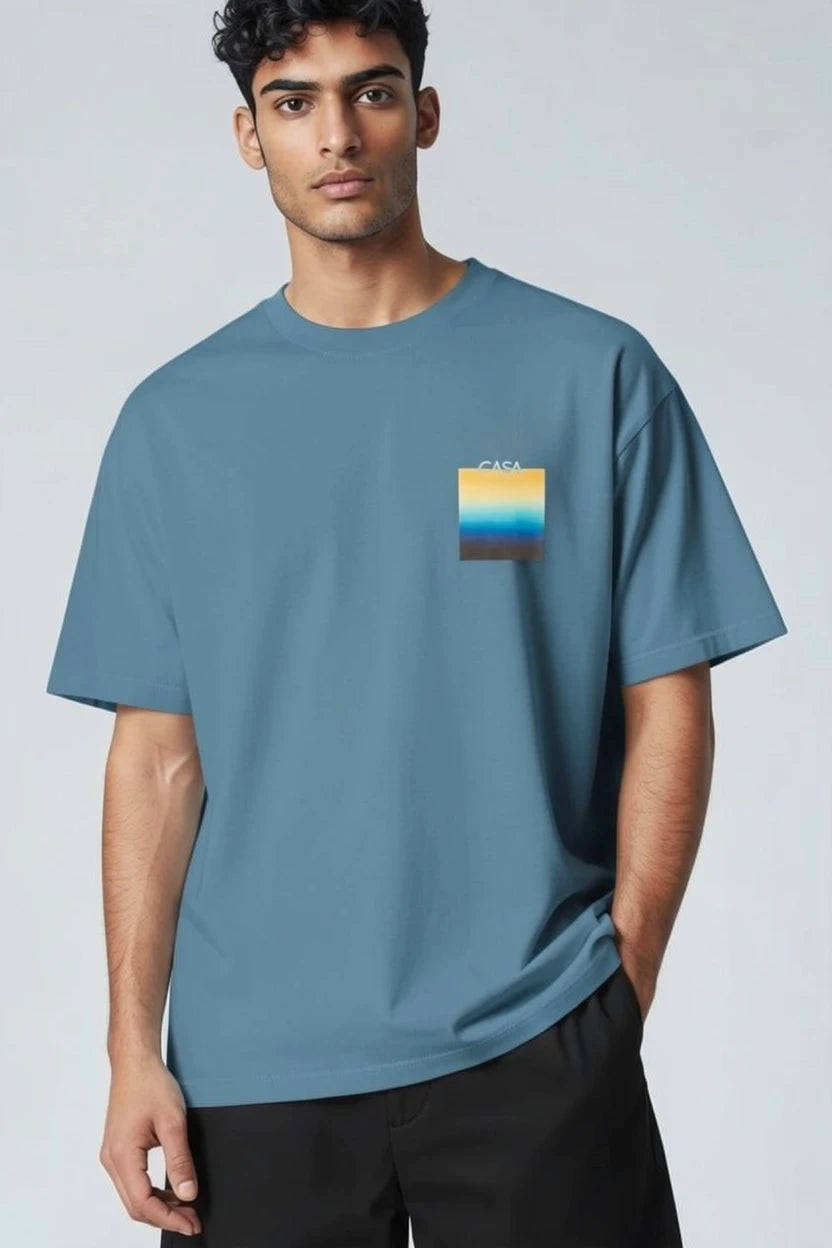 T-Shirt Graphique Casa – Édition Horizon Nocturne