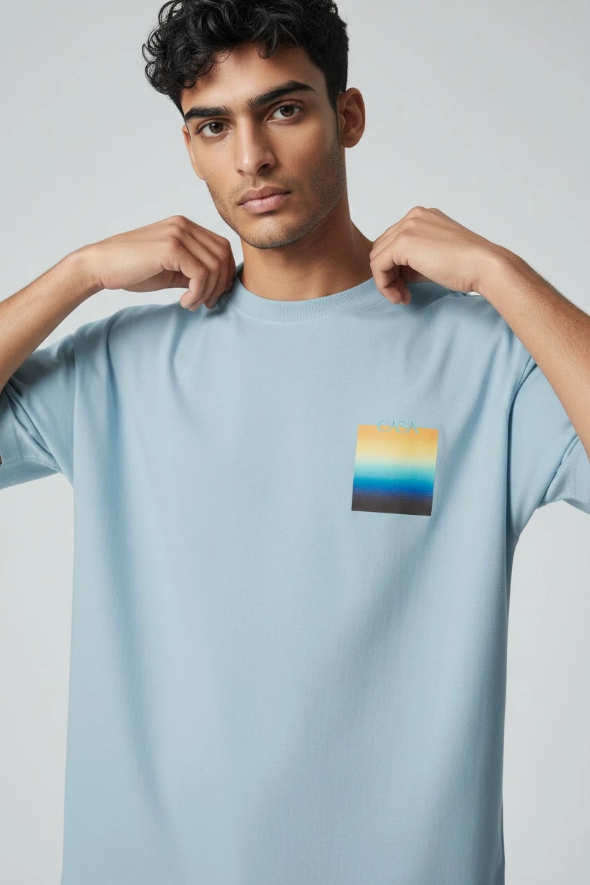T-Shirt Graphique Casa – Édition Horizon Nocturne