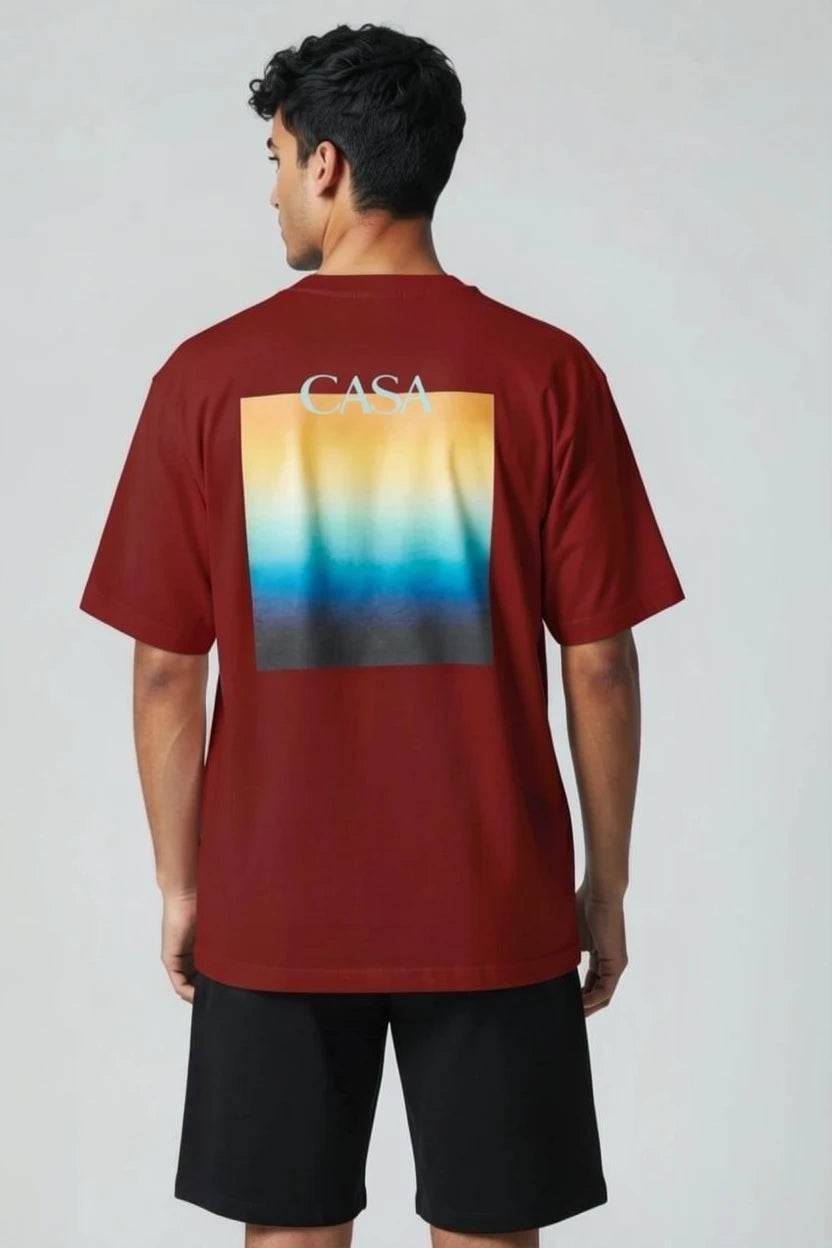 T-Shirt Graphique Casa – Édition Horizon Nocturne
