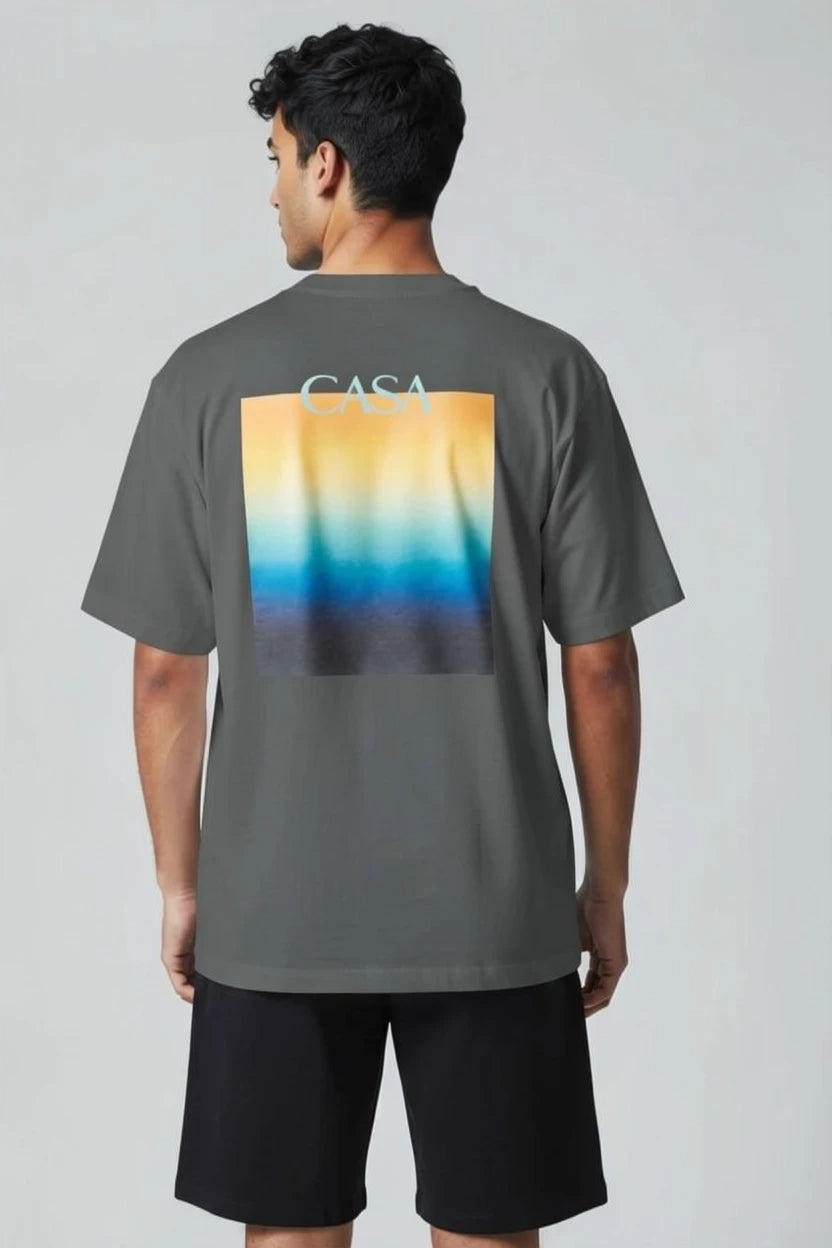 T-Shirt Graphique Casa – Édition Horizon Nocturne
