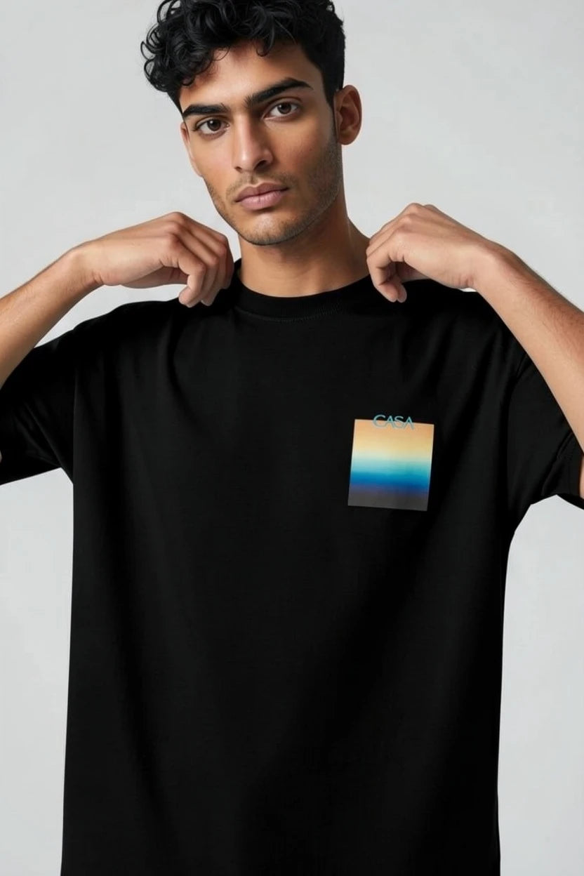T-Shirt Graphique Casa – Édition Horizon Nocturne