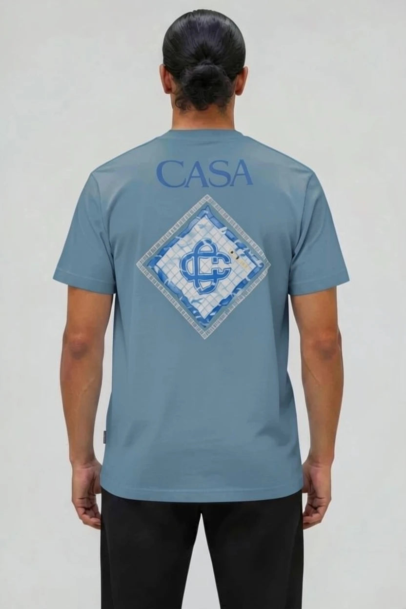 T-Shirt Graphique CASA – Édition Blason Mosaïque