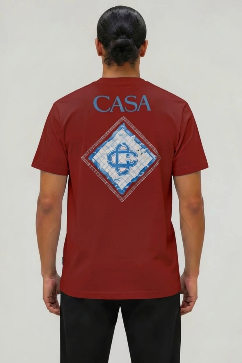 T-Shirt Graphique CASA – Édition Blason Mosaïque