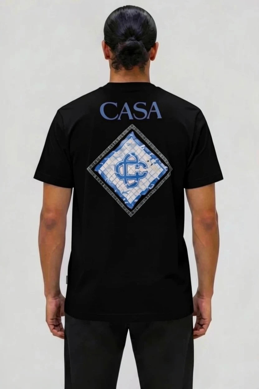T-Shirt Graphique CASA – Édition Blason Mosaïque