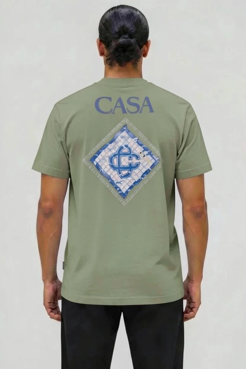 T-Shirt Graphique CASA – Édition Blason Mosaïque