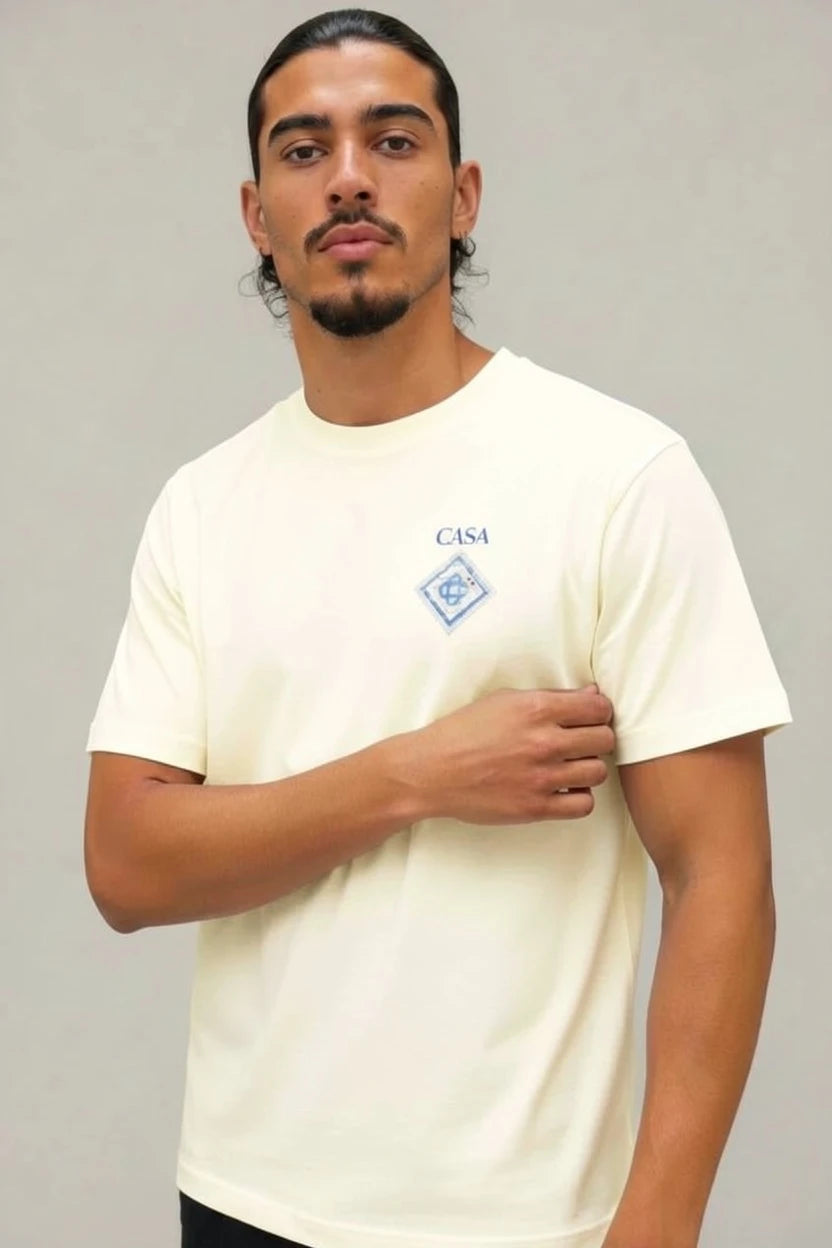 T-Shirt Graphique CASA – Édition Blason Mosaïque