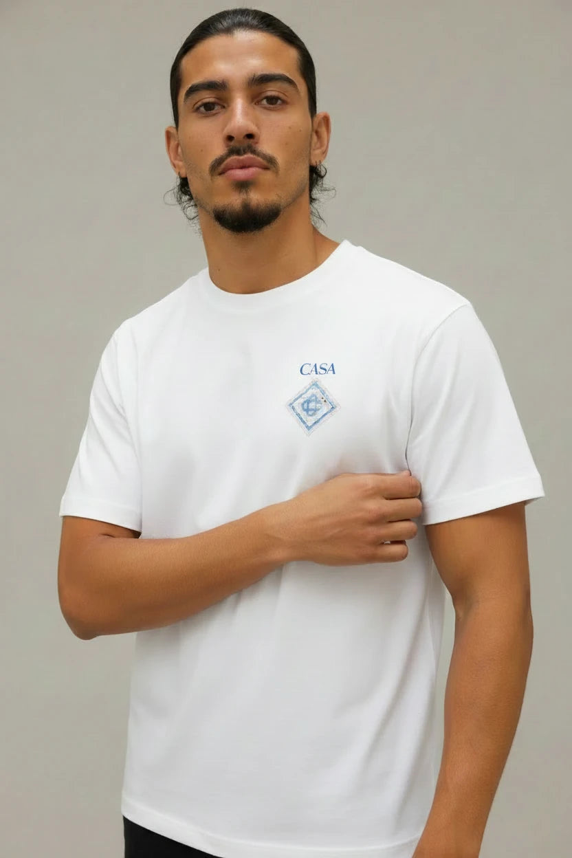 T-Shirt Graphique CASA – Édition Blason Mosaïque