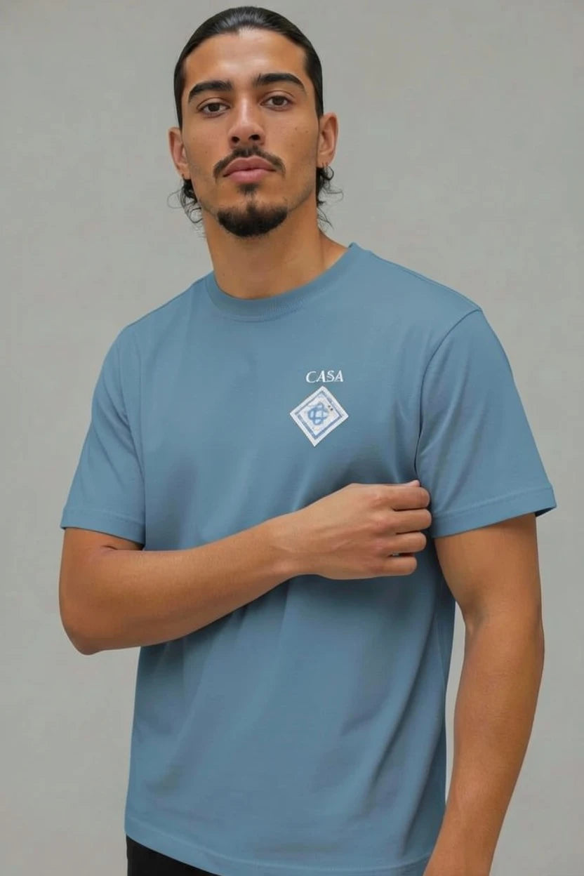 T-Shirt Graphique CASA – Édition Blason Mosaïque