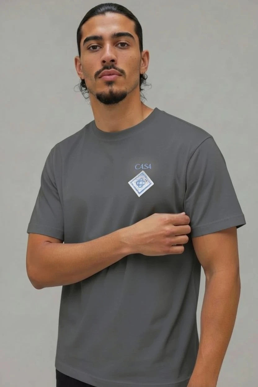 T-Shirt Graphique CASA – Édition Blason Mosaïque