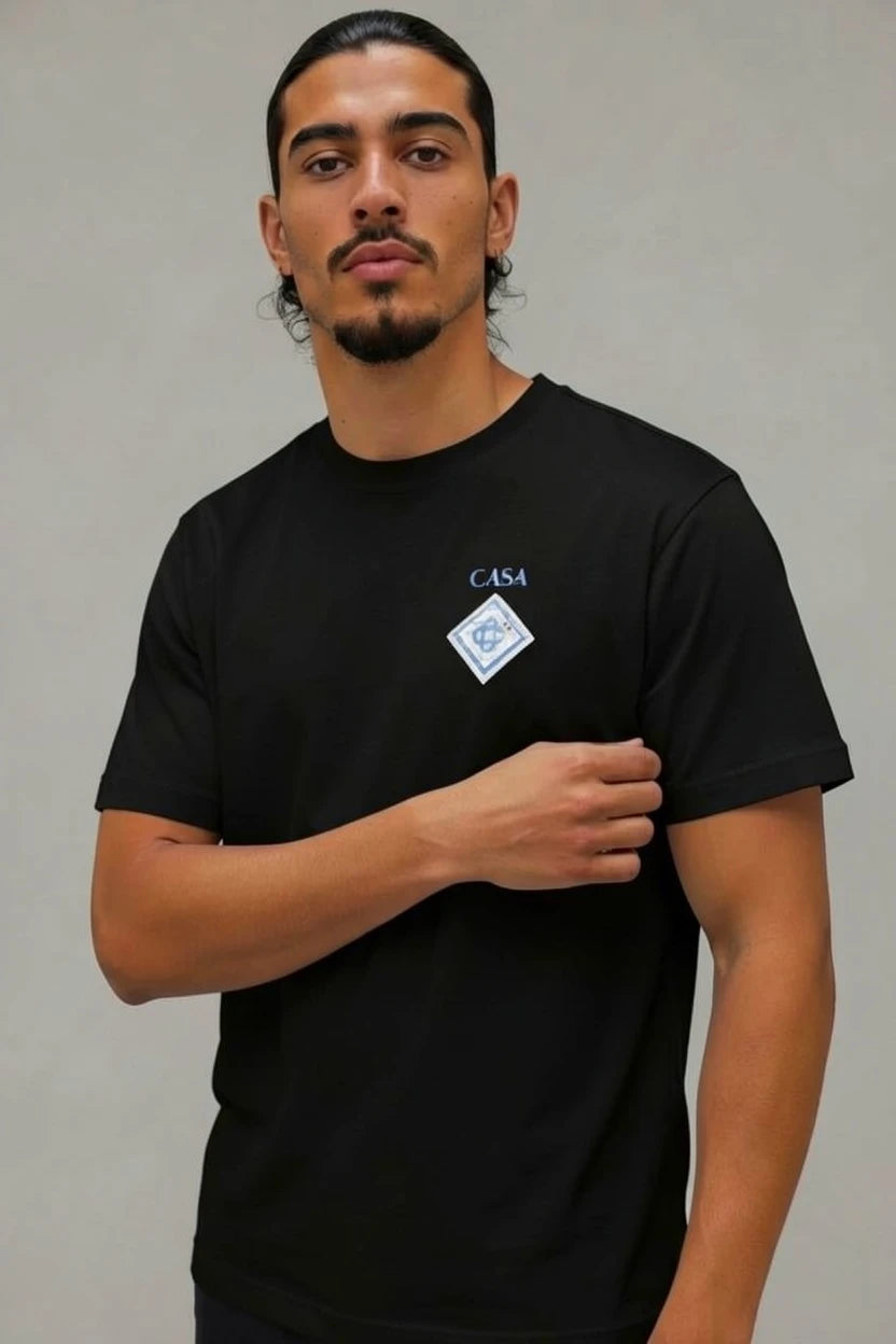 T-Shirt Graphique CASA – Édition Blason Mosaïque