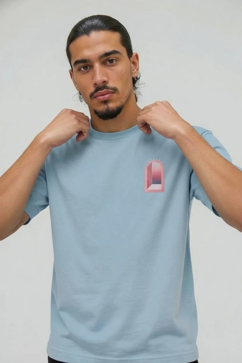 T-Shirt Graphique CASA – Édition arche Rose
