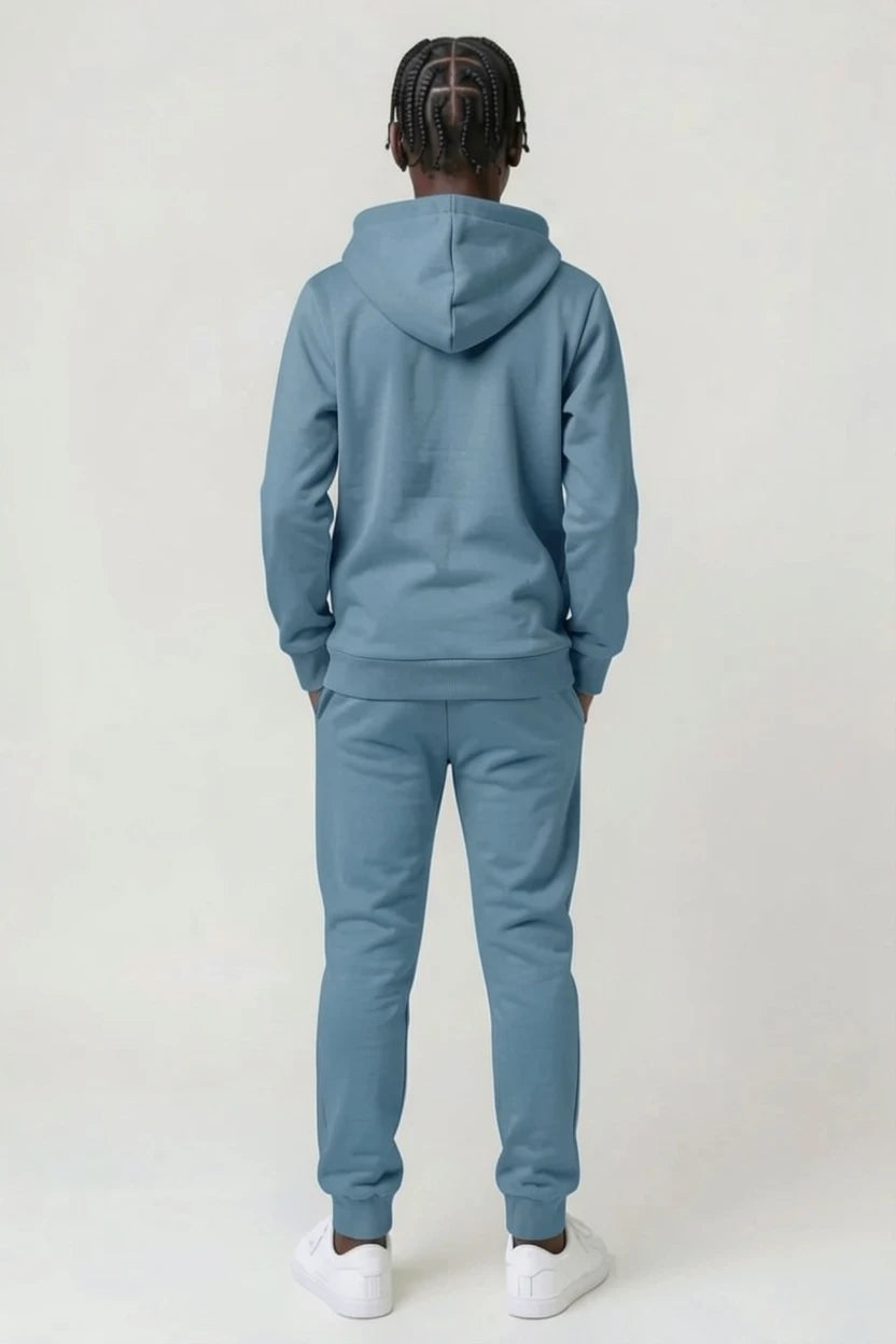 Ensemble Survêtement Enfant Uni Sweat à Capuche