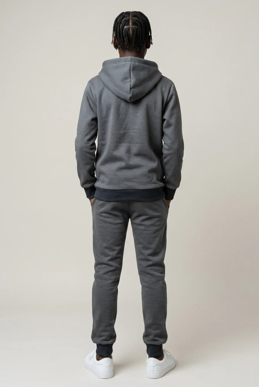 Ensemble Survêtement Enfant Uni Sweat à Capuche