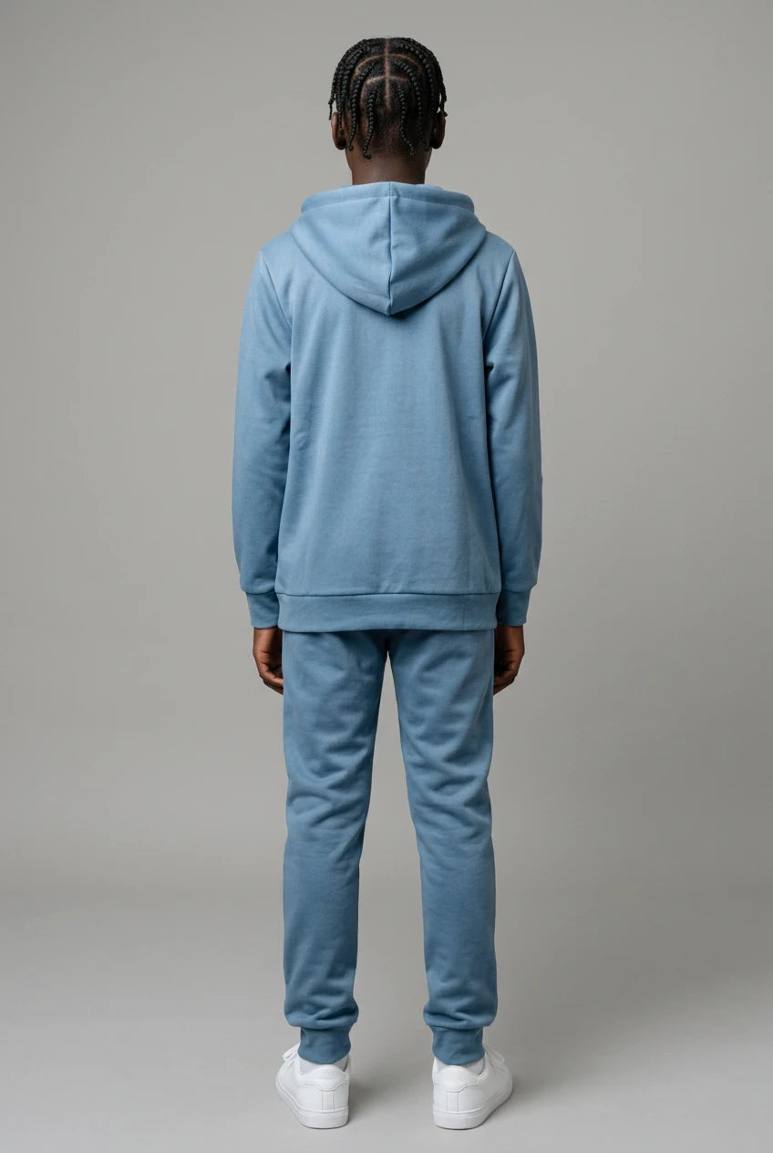 Ensemble Survêtement Enfant Uni Veste Zippée à Capuche