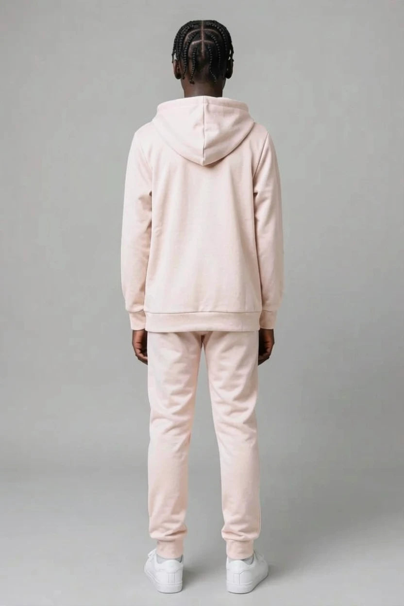 Ensemble Survêtement Enfant Uni Veste Zippée à Capuche