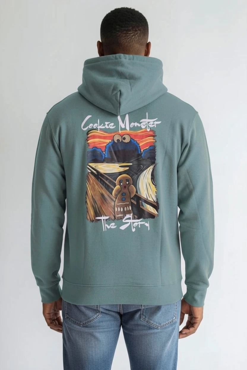 Hoodie Graphique "Cookie Monster" – Édition The Scream Parody