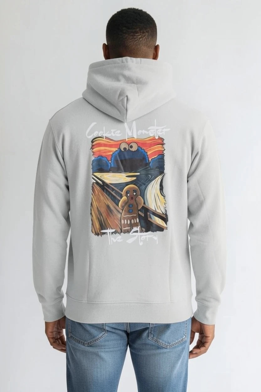 Hoodie Graphique "Cookie Monster" – Édition The Scream Parody