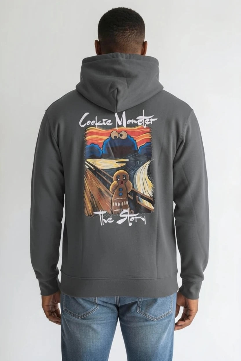 Hoodie Graphique "Cookie Monster" – Édition The Scream Parody