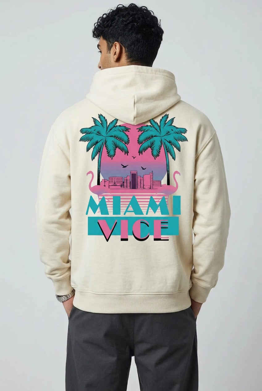 Sweat à Capuche Oversize — Miami Vice