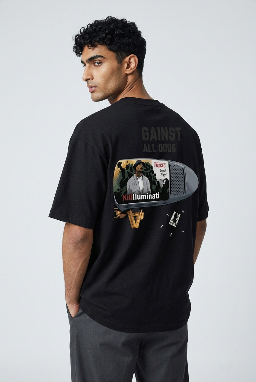 T-shirt Homme semi Oversize "AGAINST ALL ODDS"