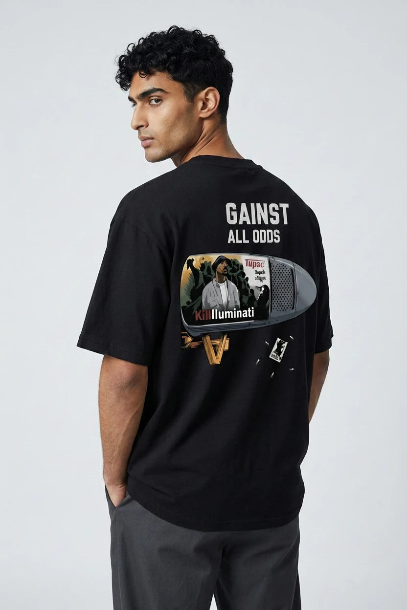 T-shirt Homme semi Oversize "AGAINST ALL ODDS"