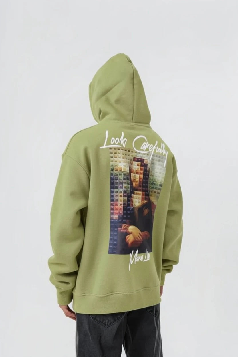 Hoodie Graphique "Mona Lisa" – Édition Pixel Art