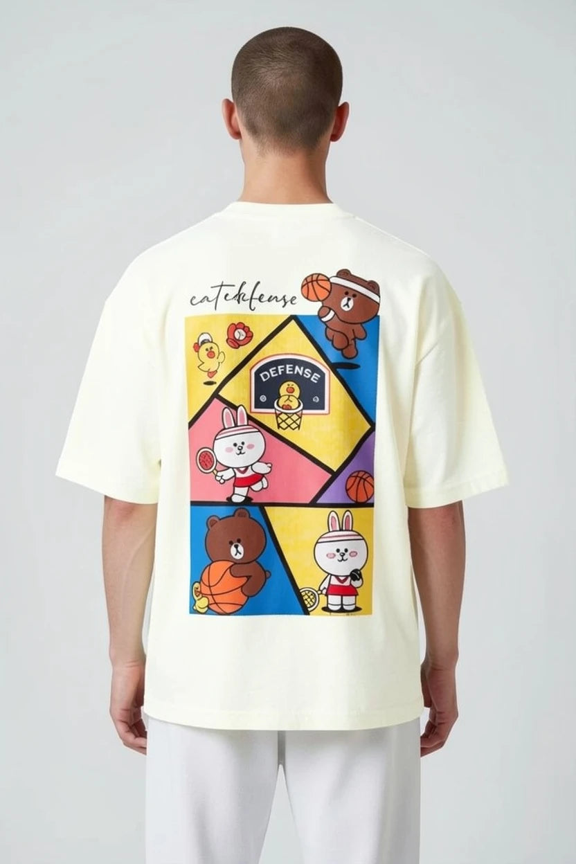 T-shirt homme Sport Cartoon imprimé basket