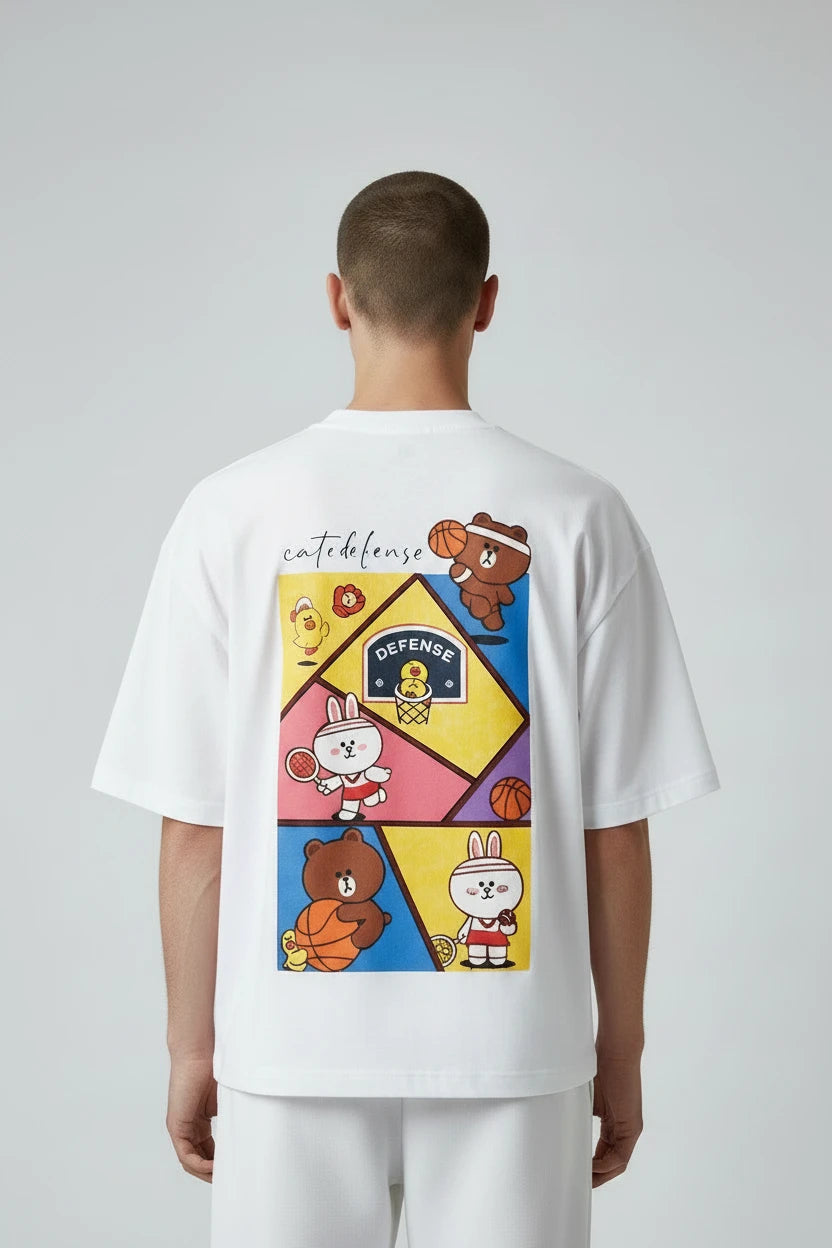 T-shirt homme Sport Cartoon imprimé basket