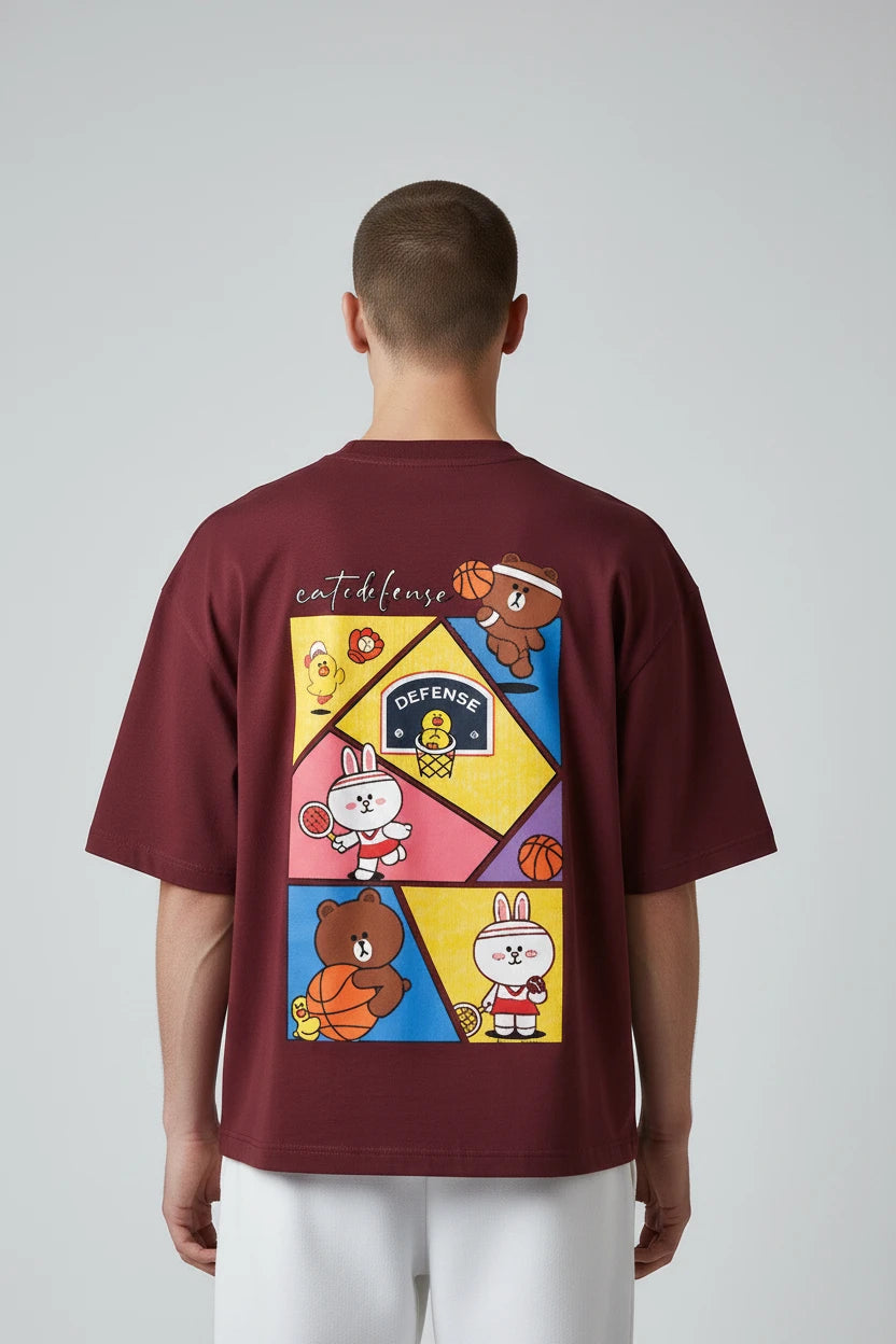 T-shirt homme Sport Cartoon imprimé basket