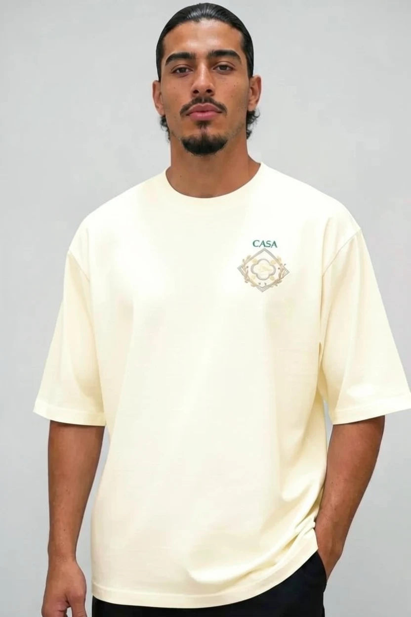 T-shirt Casa — Blason romain écriture verte