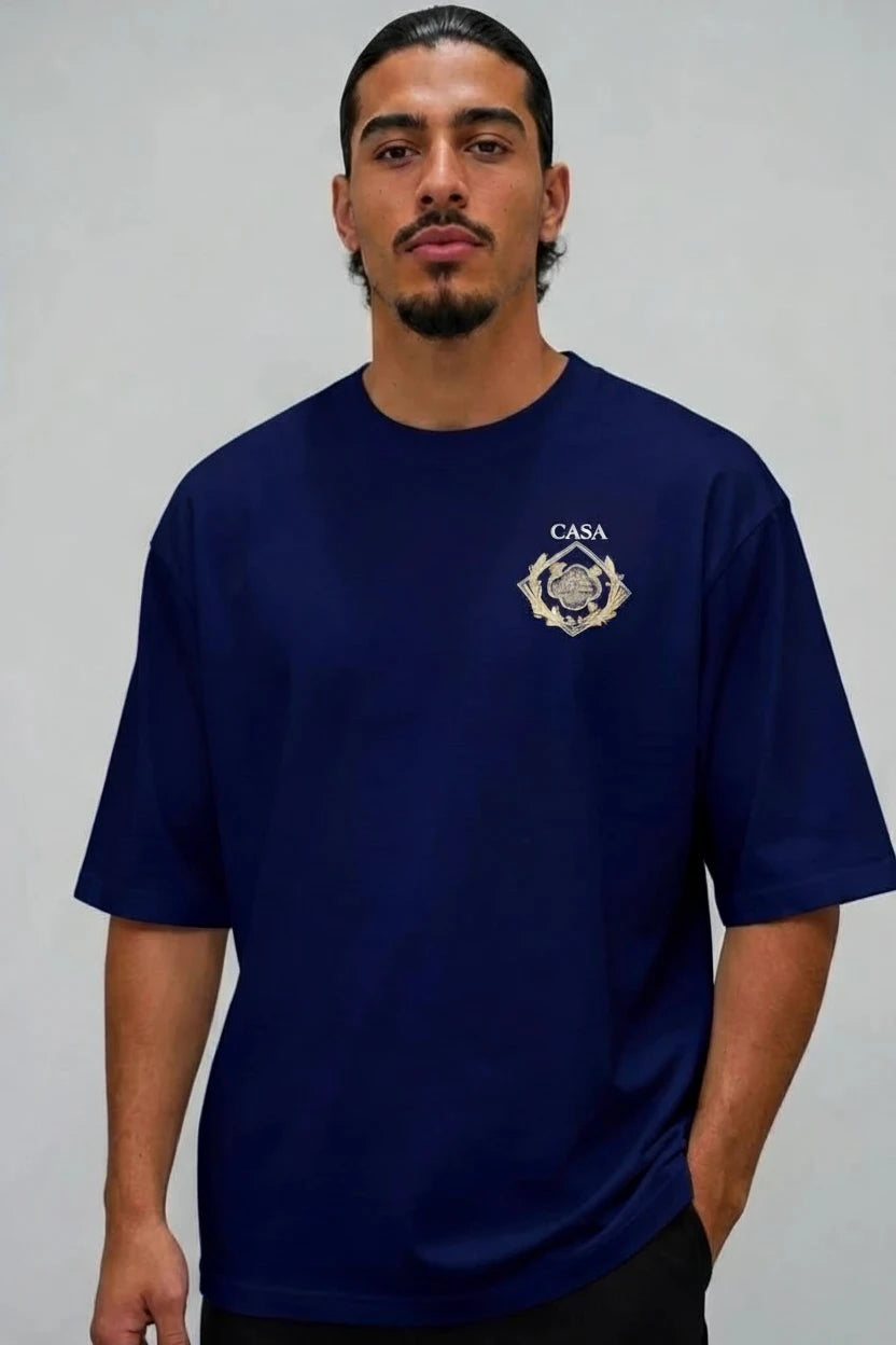 T-shirt Casa — Blason romain écriture verte