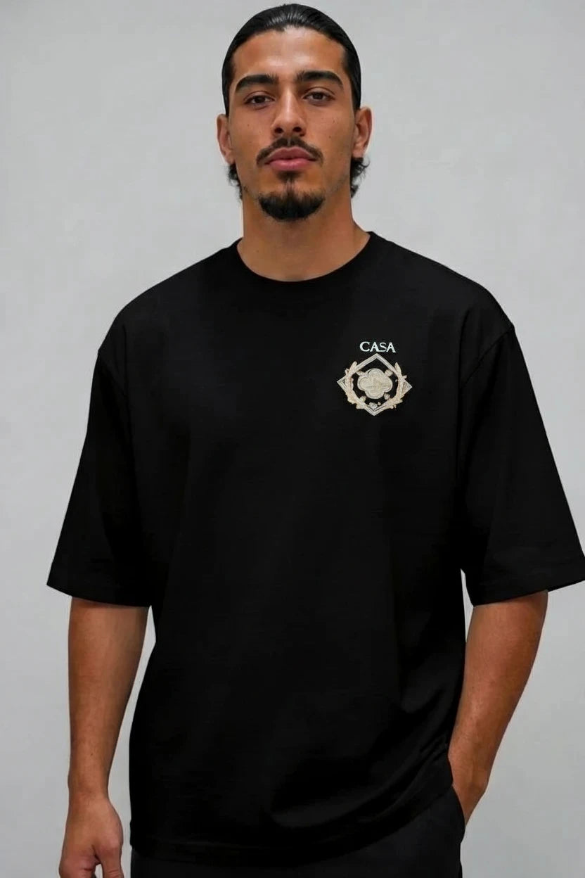 T-shirt Casa — Blason romain écriture verte