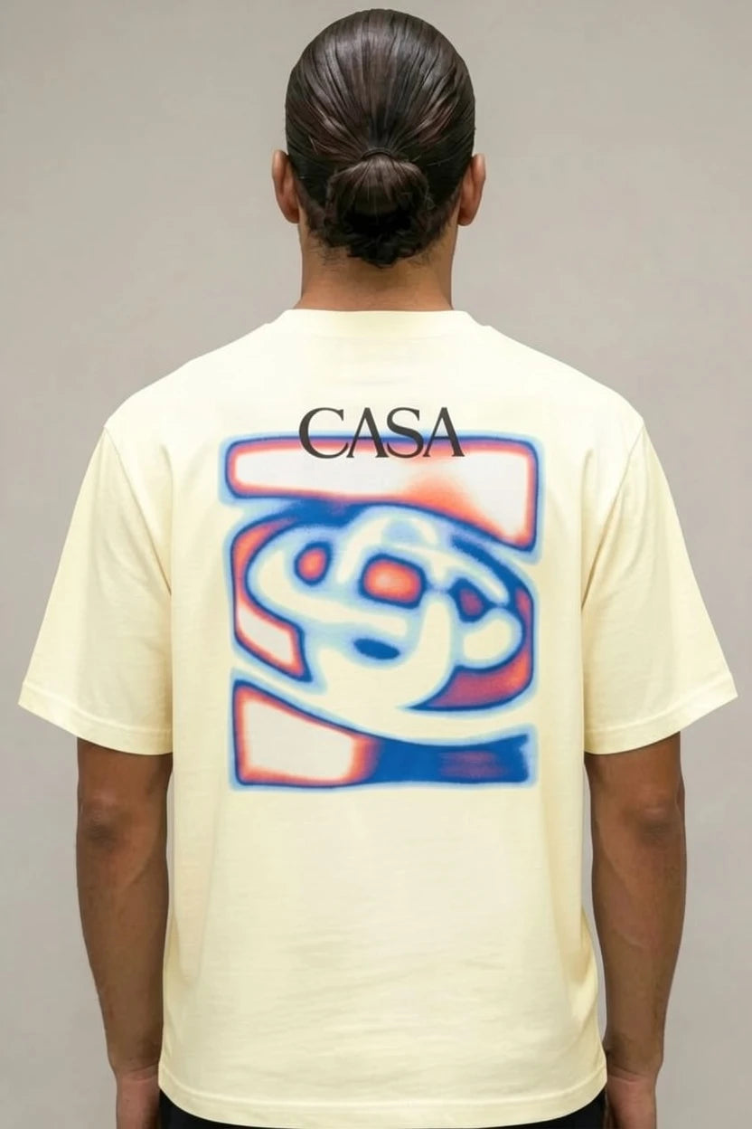 T-Shirt "CASA Thermal Wave" bleu