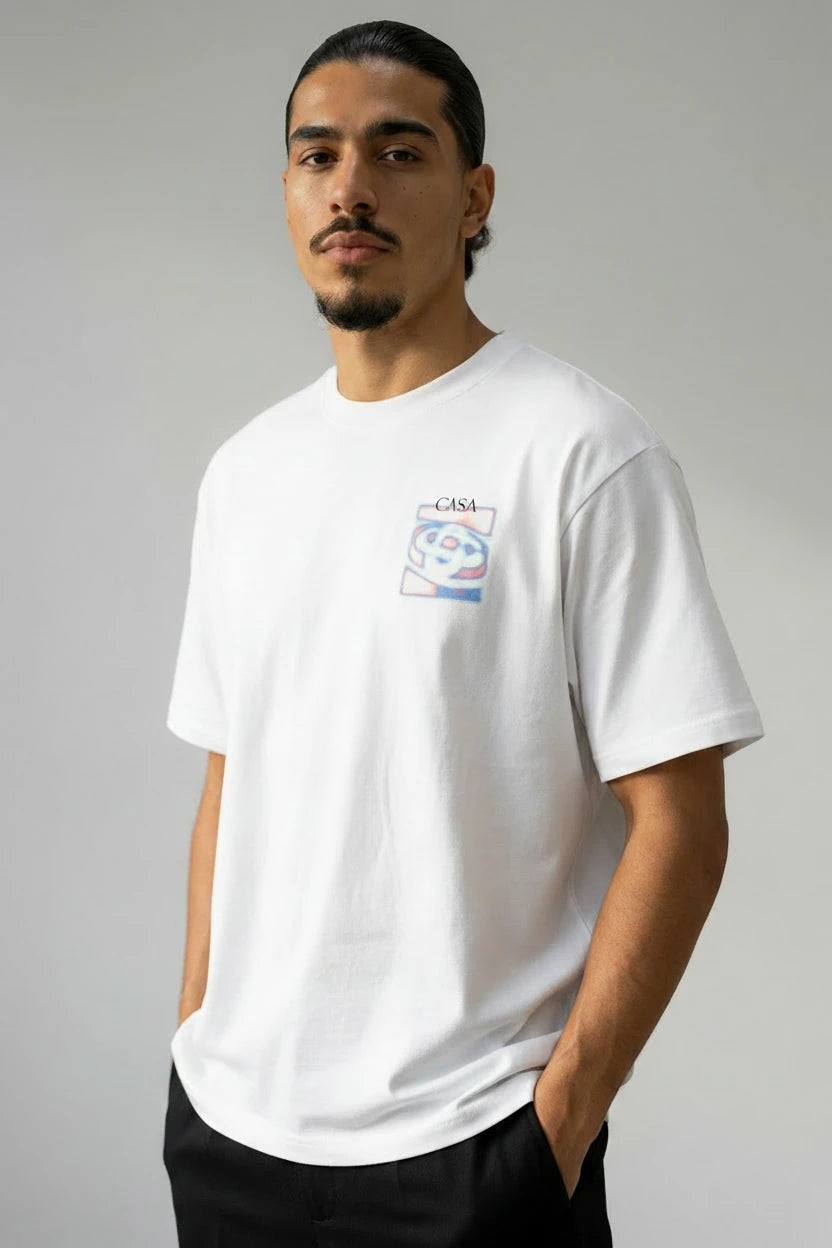 T-Shirt "CASA Thermal Wave" bleu